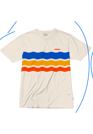 Baron T-Shirt Tricolor Waves Orange