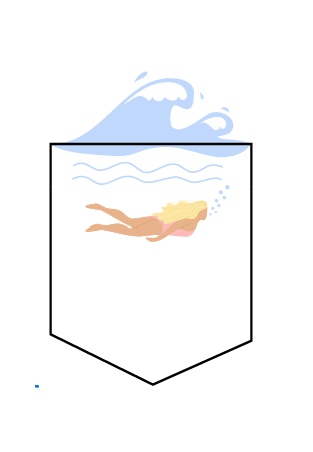 Baron T-Shirt Mrs March Blanc Bleu Marine