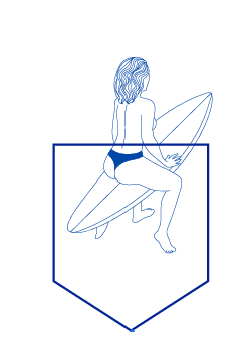 Baron T-Shirt Surfeuse Bleu...