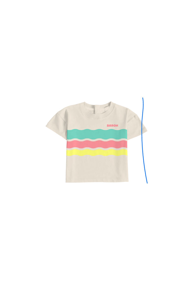 Baron B T-Shirt Tricolor Turquoise