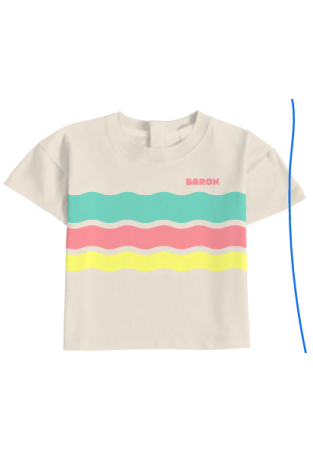 Baron B T-Shirt Tricolor Turquoise