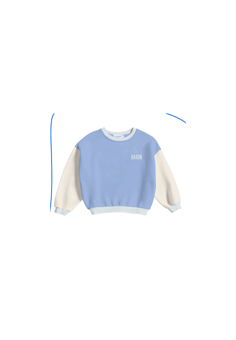 Baron B Crew Colorblock Bleu Vintage