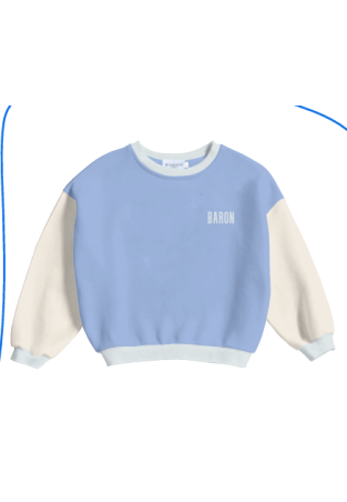 Baron B Crew Colorblock Bleu Vintage