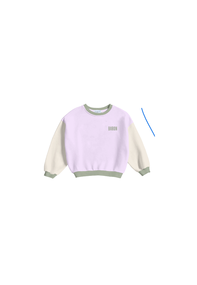 Baron B Crew Colorblock Lila