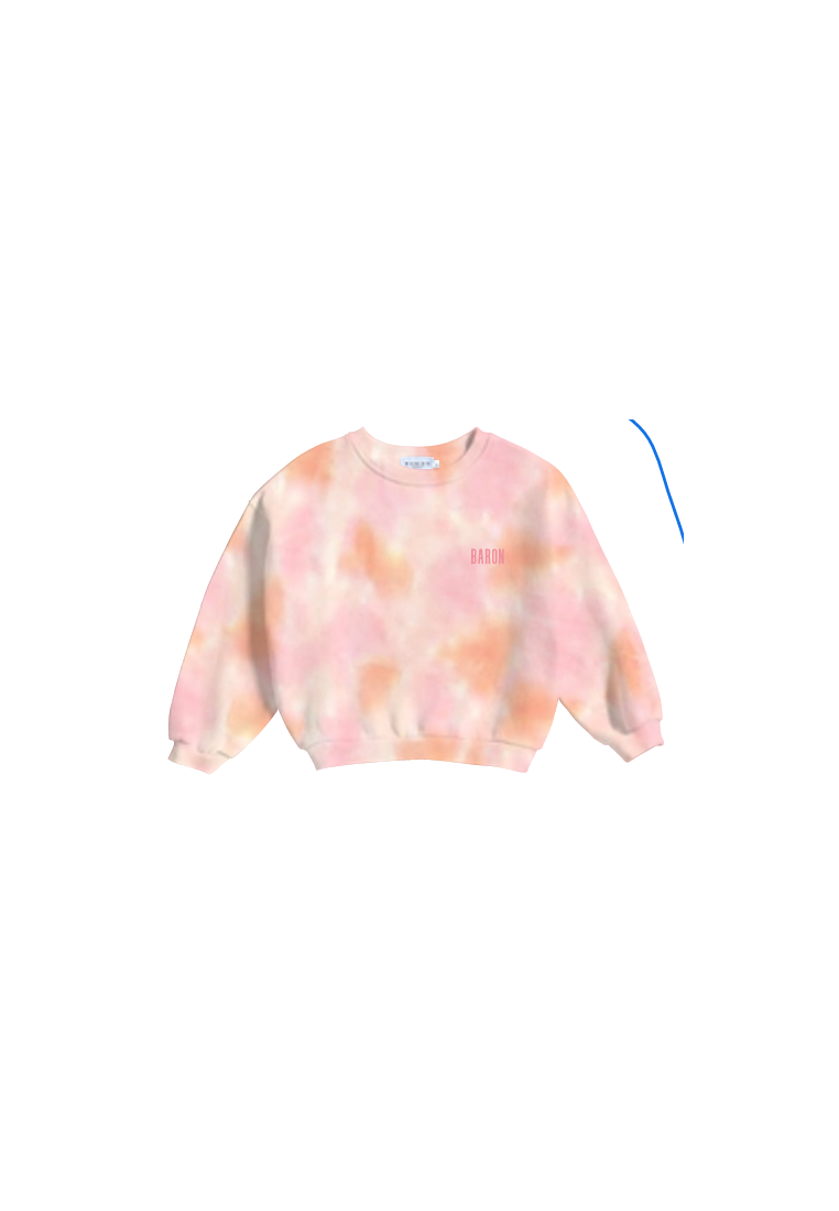 Baron B Crew Tie And Dies Orange Rose