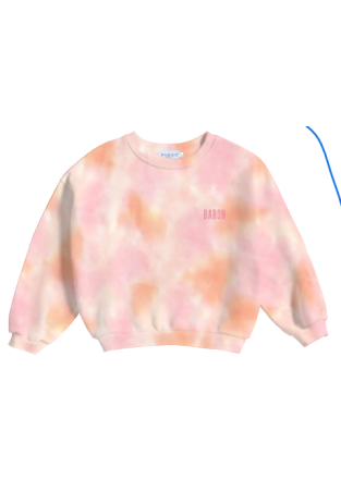 Baron B Crew Tie And Dies Orange Rose