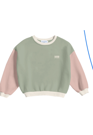 Baron W Ultra Oversize Color Block Olive