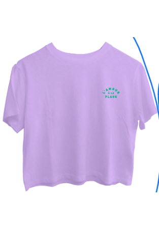 Baron W T-Shirt L'Amour A La Plage Lila