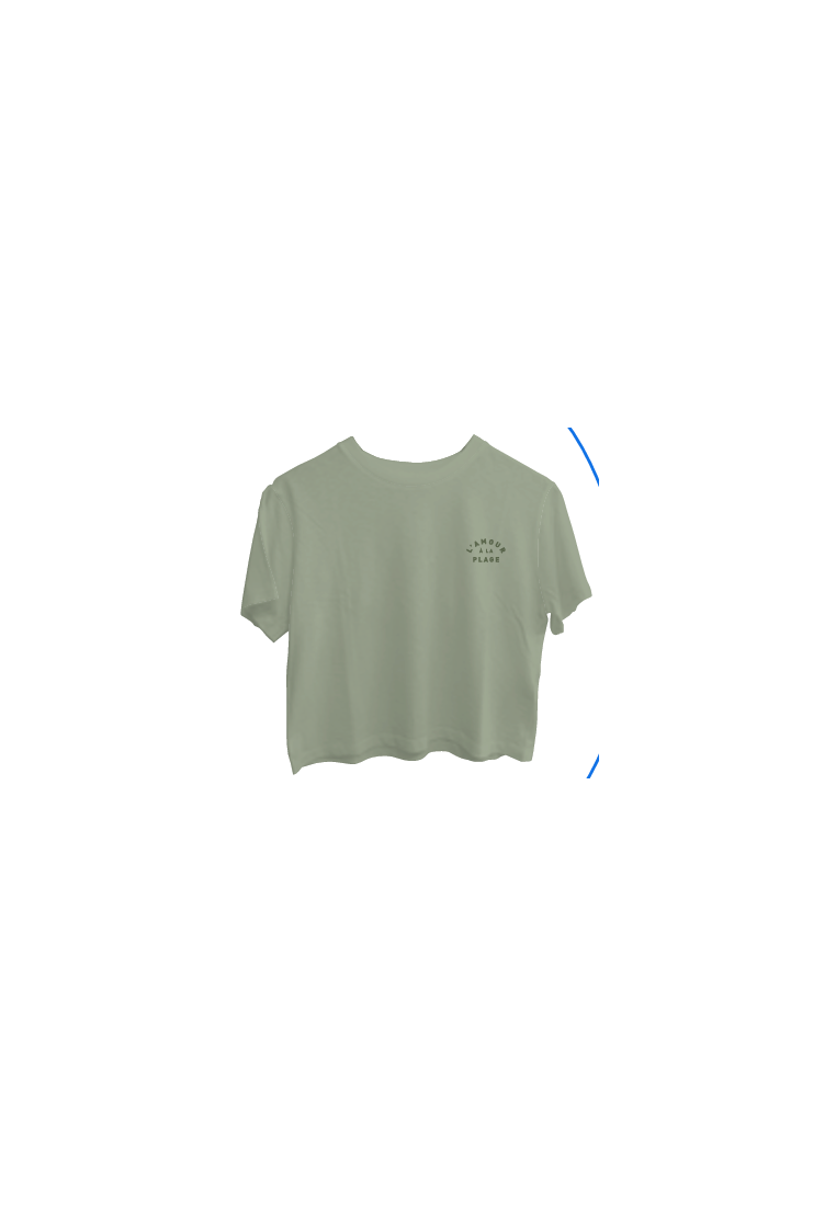 Baron W T-Shirt L'Amour A La Plage Olive