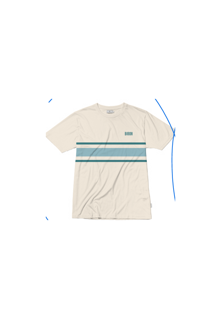 Baron T-Shirt Bands Bleu Gris
