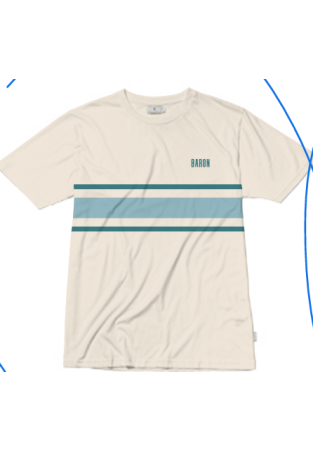 Baron T-Shirt Bands Bleu Gris