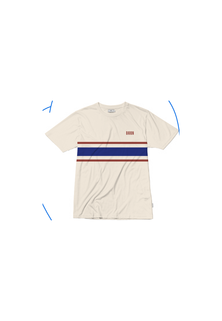 Baron T-Shirt Bands Bleu Terra Cotta