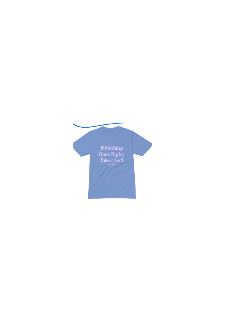 Baron T-Shirt Take A Left Bleu Vintage