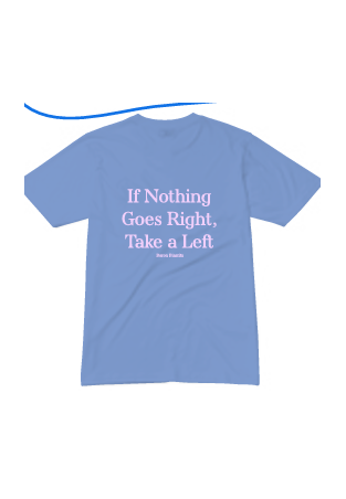 Baron T-Shirt Take A Left Bleu Vintage
