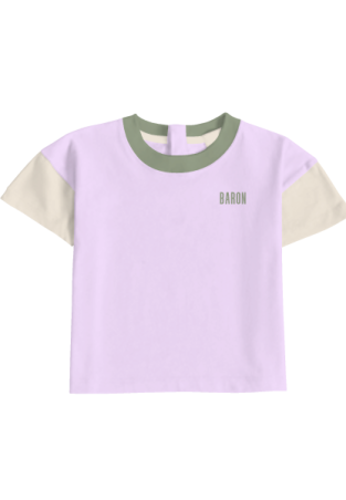 Baron B T-Shirt Color Block Lila
