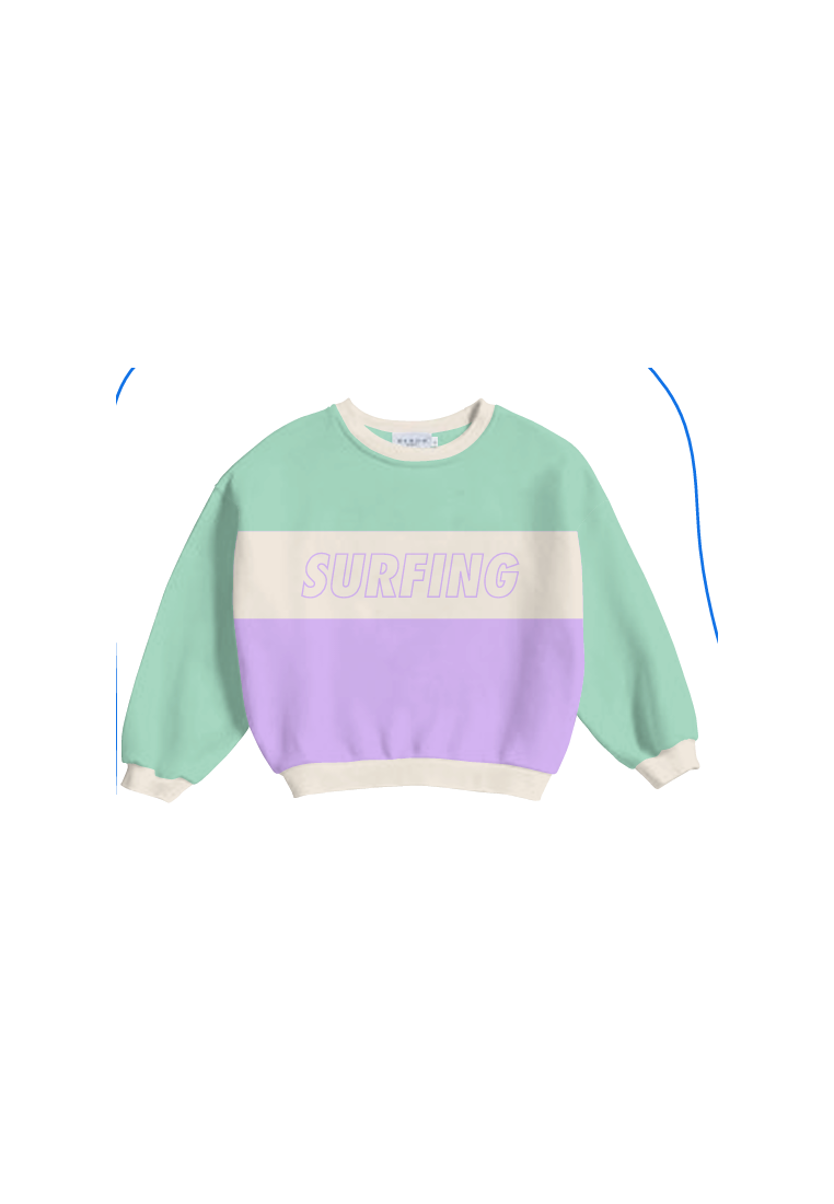 Baron W Ultra Oversize Surfing Vert Violet