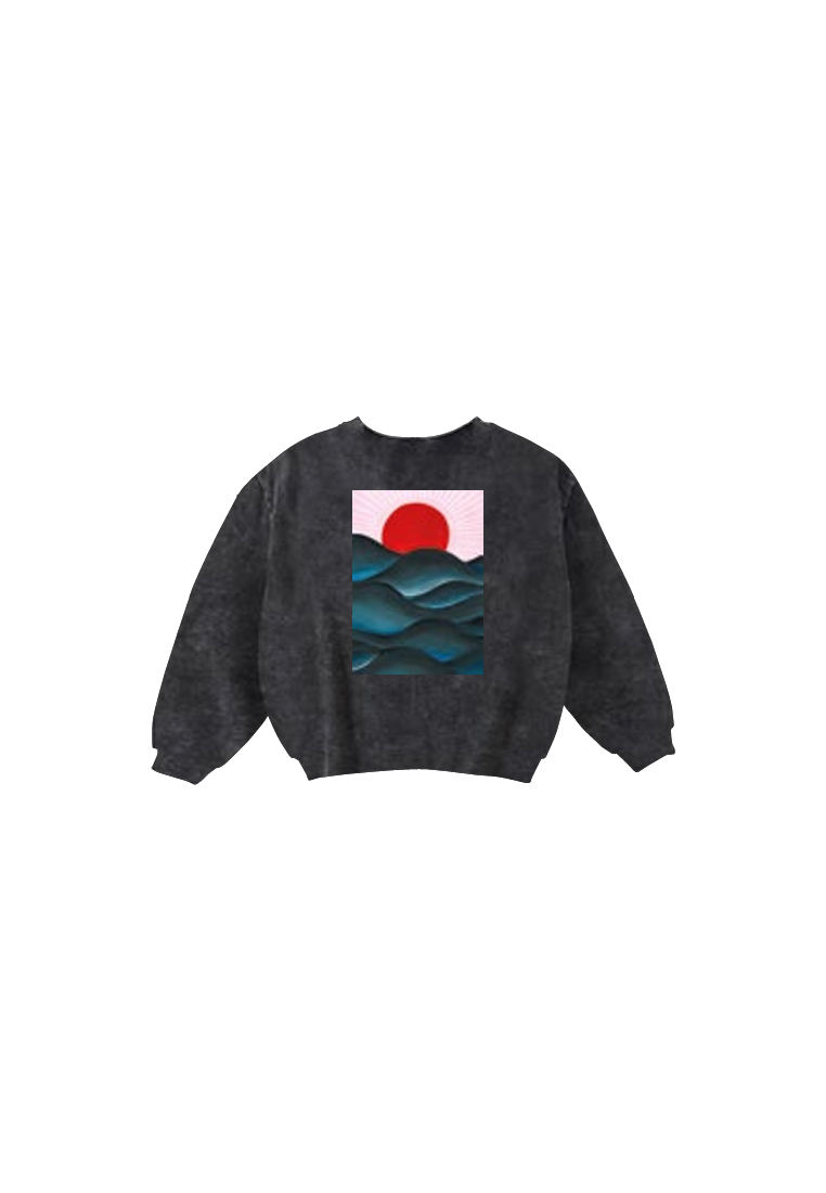 Baron W Ultra Oversize La Vague Noir Washed