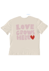 Baron W T-Shirt Love Grows Here Ivoire