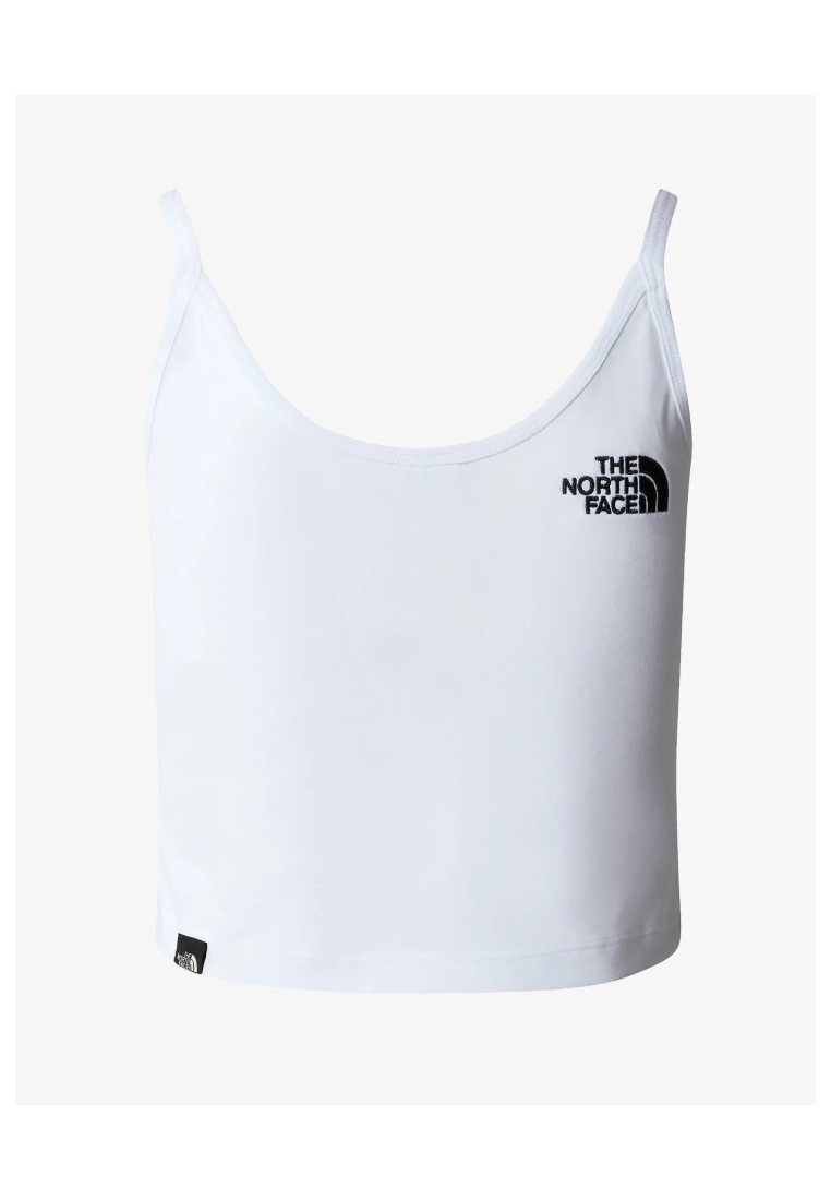 The North Face W Simple Dome Slim Crop Tank Tnf White