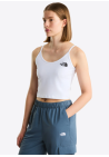 The North Face W Simple Dome Slim Crop Tank Tnf White