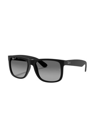 Ray-Ban Justin Rubber Black Lignt Grey Gradient Grey Polar