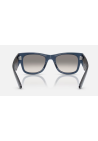 Ray-Ban Mega Wayfarer Transparent Dark Blue Grey_Mirror Blue