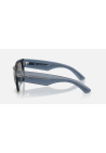 Ray-Ban Mega Wayfarer Transparent Dark Blue Grey_Mirror Blue
