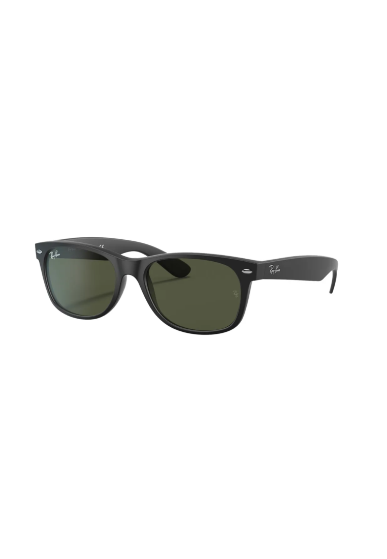 Ray-Ban New Wayfarer Rubber Black G15 Green