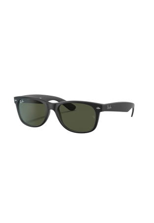 Ray-Ban New Wayfarer Rubber Black G15 Green