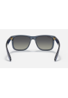 Ray-Ban Justin Transparent Blue Grey Gradient Polar