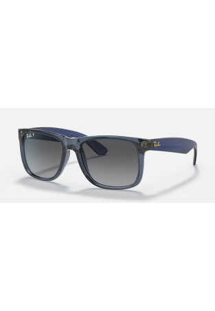 Ray-Ban Justin Transparent Blue Grey Gradient Polar