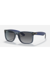 Ray-Ban Justin Transparent Blue Grey Gradient Polar