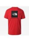 the north face m s/s red box tee rococco red