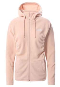 the north face w mezzaluna fll zp h evening sand pink stripe