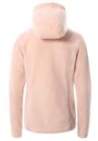 the north face w mezzaluna fll zp h evening sand pink stripe