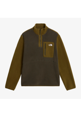 The North Face M Yumiori 1/4 Zip New Taupe Green Caraway Seed