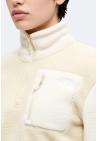The North Face W Yumiori 1/4 Zip Desert Stone White Dune