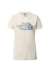 the north face w s/s easy tee vintage white-monterey blue ashbury floral print