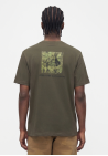 The North Face M Yosemite Oak Box Nse Regular Ss Tee New Taupe Green