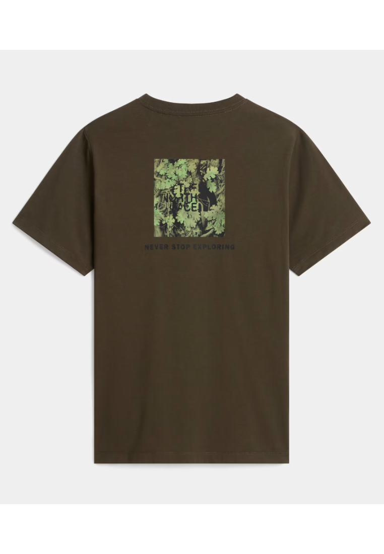 The North Face M Yosemite Oak Box Nse Regular Ss Tee New Taupe Green