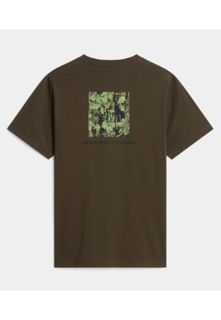 The North Face M Yosemite Oak Box Nse Regular Ss Tee New Taupe Green