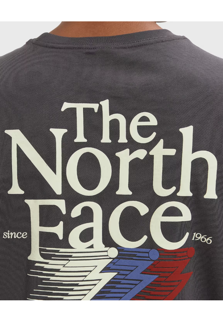 The North Face M Retro Trail Relaxed Ss Tee Anthracite Grey