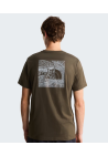 The North Face M Box Nse Celebration Regular Ss Tee New Taupe Green