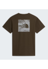 The North Face M Box Nse Celebration Regular Ss Tee New Taupe Green