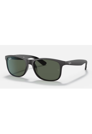Ray-Ban Andy Matte Black On Black Dark Green