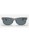 Ray-Ban New Wayfarer Transparent Grey_Dark Blue Polar