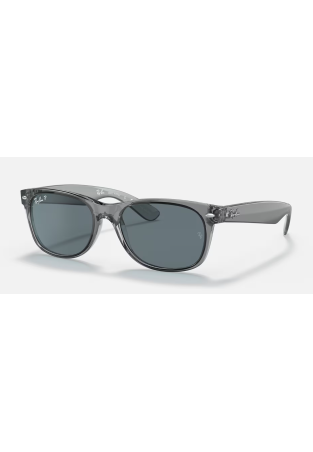 Ray-Ban New Wayfarer Transparent Grey_Dark Blue Polar