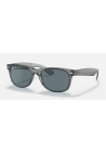 Ray-Ban New Wayfarer Transparent Grey_Dark Blue Polar