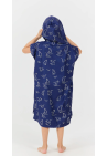 After Essentials Poncho Kids Shark Blue