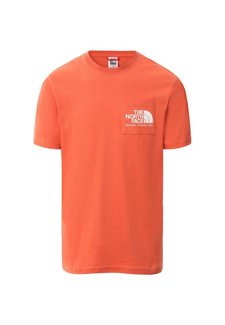 the north face m scrap bkl cali tee burnt ochre